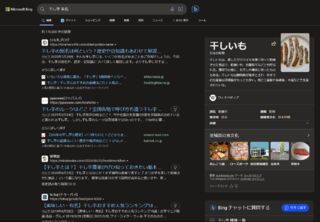 Bingの検索結果はとても純粋で、全く意図しない結果になってしまっている